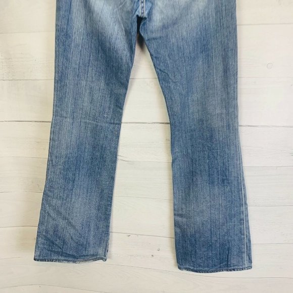 AG Adriano Goldshmied THE ANGEL Boot Cut Mid Rise Light Wash Denim Jeans Sz 28 R - Picture 8 of 10